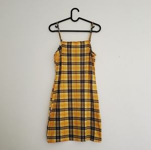 Yellow Plaid Dress